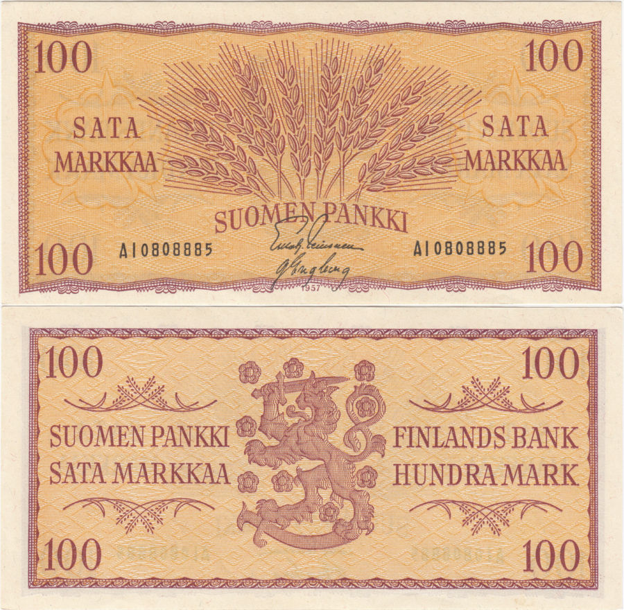 100 Markkaa 1957 AI0808885